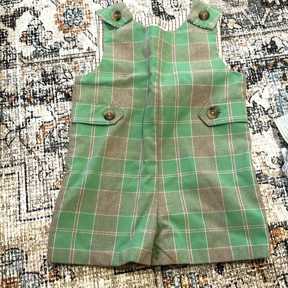 Toddler boy cute shortalls perfect for Christmas